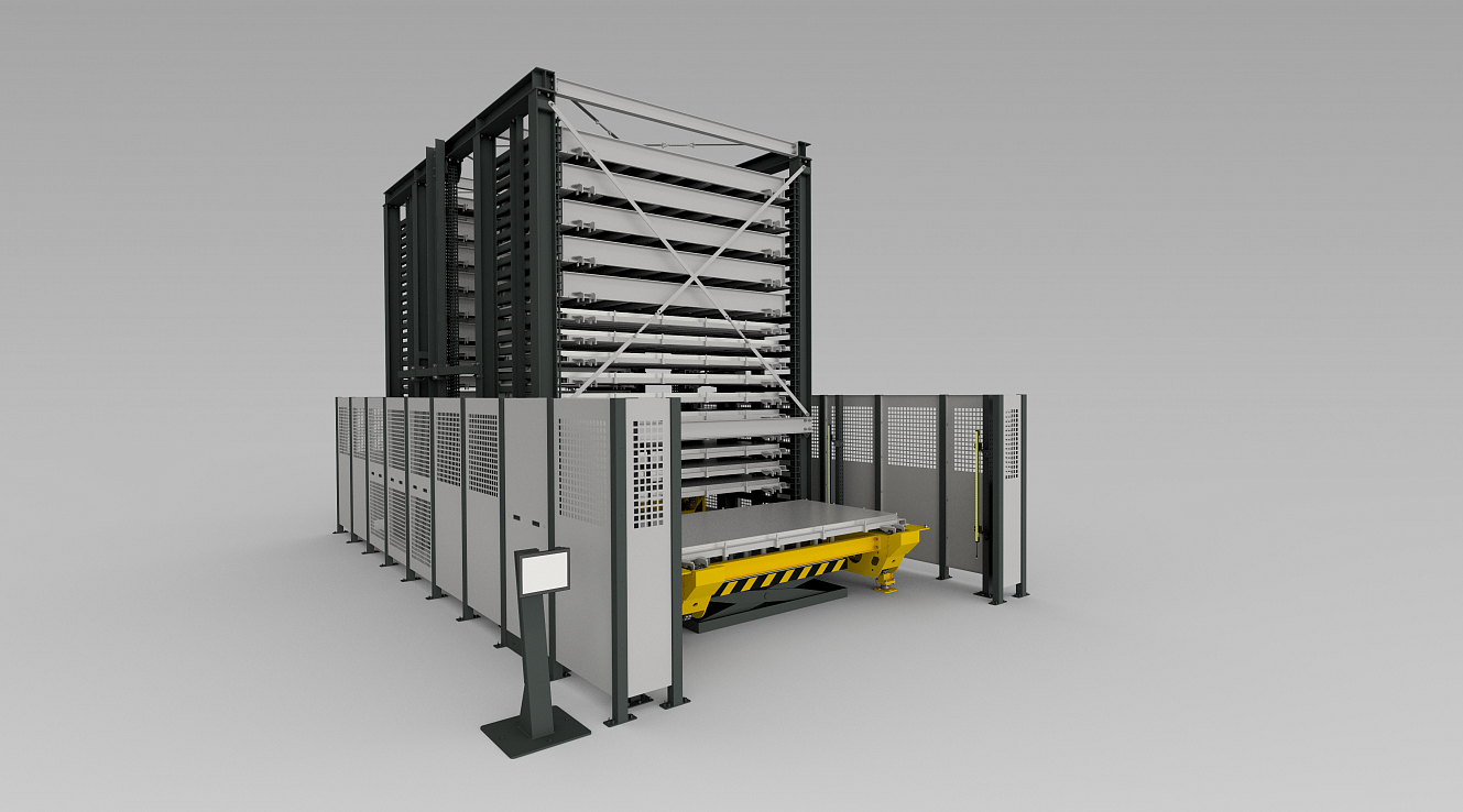 «Тяжелый» вертикальный автоматизированный склад «ДиКом-Лифт H»